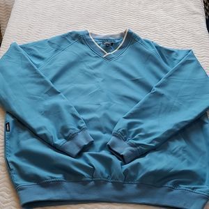 Ashworth
Men's Blue V-Neck Windbreaker Pullover Size Medium